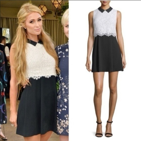 Alice + Olivia Dresses & Skirts - ALICE+OLIVIA Desra lace and crepe dress size 0